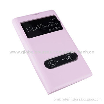 Leather Mobile Case for Samsung Note 2, OEM Orders Welcomed